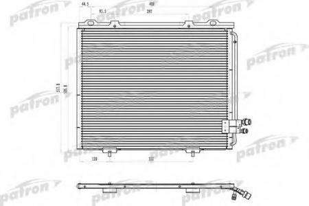 РАДИАТОР КОНДИЦИОНЕРА ПАЯНЫЙ MERCEDES-BENZ: E-CLASS W210 2.0-3.0D 95-02 PRS1058