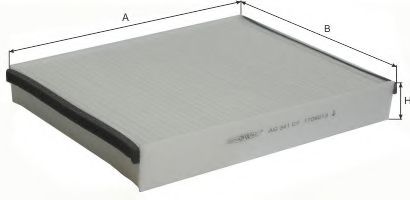 ФИЛЬТР САЛОННЫЙ AG341CF