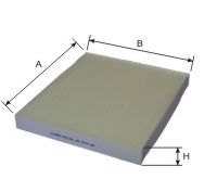 ФИЛЬТР, ВОЗДУХ ВО ВНУТРЕННОМ ПРОСТРАНСТВЕ AG512 CF