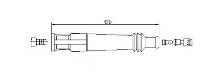 НАКОНЕЧНИК ПРОВОДА ZLE185 BMW 132265
