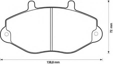     FORD TRANSIT 100 2, 0-2, 5 94-;150 2, 0-2, 5 7/91-;190 2, 0-2, 5 7/91- 571746D