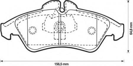     MERCEDES V230 2, 3I-2, 3TD 96-;SPRINTER 208D, 308D, 312D, 314D 95- 571844J