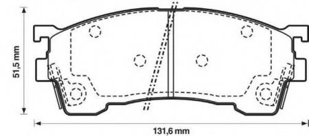    MAZDA 323 9 / 98-> / 626 8 / 91-> / XEDOS6 92-> / FORD PROBE 572325J