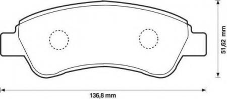 КОЛОДКИ ТОРМОЗНЫЕ 573030J-AS