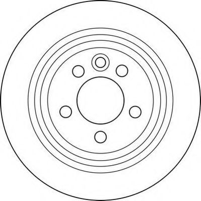ДИСК ТОРМОЗНОЙ ROVER 75 99-/MG ZT 01- ЗАДНИЙ 562166J