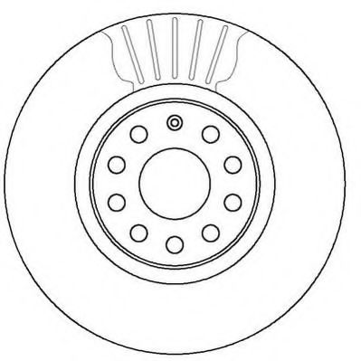 ДИСК ТОРМОЗНОЙ ПЕРЕД. VAG A3 / GOLF V / VI / OCTAVIA / TOURAN / TIGUAN / PASSAT B6 / CADDY III 1,4-2,0L 04-> (312X25MM) 562387JC