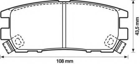   MITSUBISHI PAJERO II 2, 4 / 3, 0 / 3, 5 / 2, 5TDI / 2, 8TDI 12 / 90-4 / 00 , SPACE GEAR 2, 0-16V / 2, 4 / 2, 5TDI 8 / 96-> 572200J