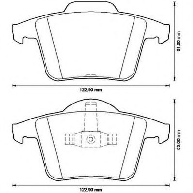 КОЛОДКИ ДИСКОВЫЕ XC90 02- / 2.4 / 2.9 / 3.2 / 4.4 573236J