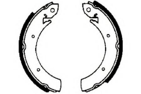КОЛОДКИ БАРАБАННЫЕ МЕРСЕДЕС МВ-100 2, 4Д (88-)ФОРД 25457 361265J