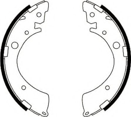 КОЛОДКИ ТОРМОЗНЫЕ БАРАБАННЫЕ HONDA HRV 362 237 J