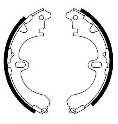 КОЛОДКИ ТОРМ.БАР.TOYOTA CAMRY/CARINA E/CELICA/COROLLA 1.4-2.0 86-02 362328J