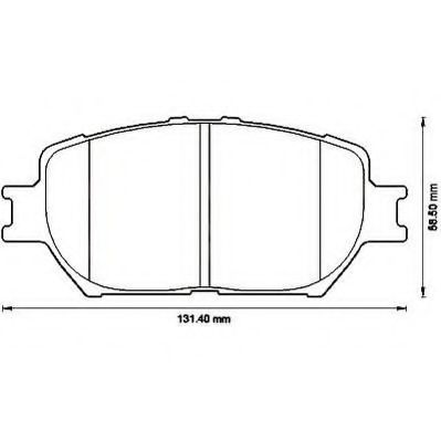 КОЛОДКИ ПЕР TOYOTA CAMRY 572553J
