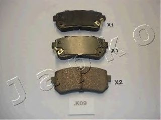КОЛОДКИ ТОРМОЗНЫЕ ДИСКОВЫЕ ЗАДНИЕ, КОМПЛЕКТ 51K09