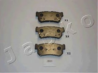 КОЛОДКИ ТОРМОЗНЫЕ ДИСКОВЫЕ ЗАДНИЕ, КОМПЛЕКТ 51S01
