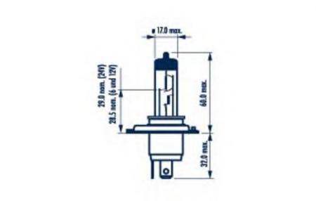  24V H4 75/70W ( 43) OSRAM 64196 48892 NARVA