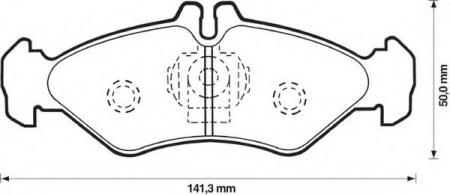 MB SPRINTER 208D / 210D 95>, VW LT28-35 2.3-2.5TDI 96> 571846B