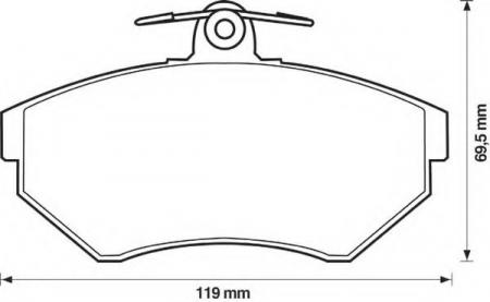   .VW PASSAT 1.6-2.3 / 1.9TD 96-00, AUDI A4 1.6 / 1.8 / 1.9TD 94> 571955B