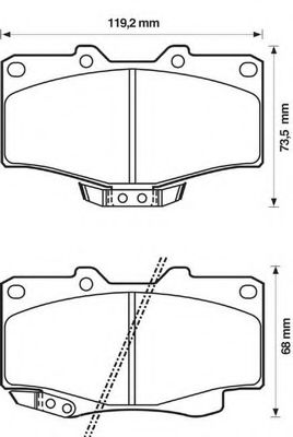   .TOYOTA LAND CRUISER 4.0-4.2TD 88>/4RUNNER 2.4-3.0TD 89-95 572140B