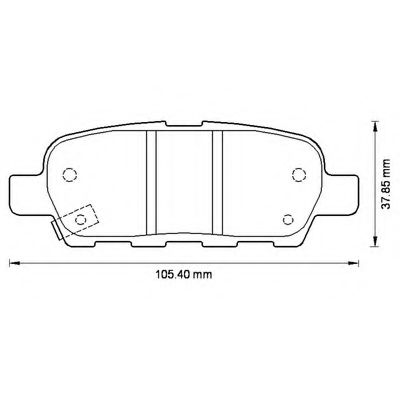 КОЛОДКИ ДИСКОВЫЕ З. NISSAN QASHQAI 1.5DCI / 1.6 / 2.0 07>, X-TRAIL 2.0 / 2.0-2.2DCI 01> 572501B