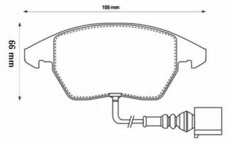DISK 15AUDI A3, VW GOLF V 1.4-2.0TD 03> 573128B