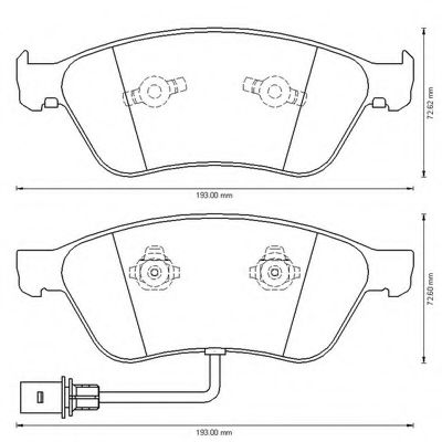 573207B КОЛОДКИ ДИСКОВЫЕ ПЕРЕДНИЕ AUDI A8 4.2I 99-02 573207B