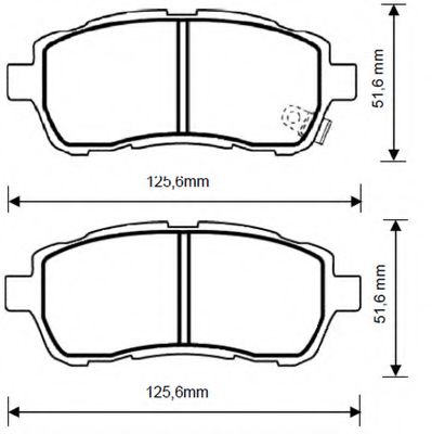    DAIHATSU MATERIA, FORD FIESTA, MAZDA 2 1.25-1.6I / 1.4-1.6D 06> 573249B