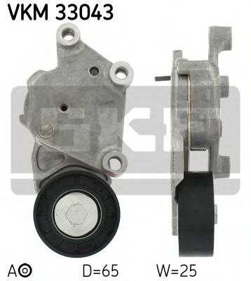 РОЛИК НАТЯЖНОЙ ПОЛИКЛИНОВОГО РЕМНЯ CITROEN. PEUGEOT 1.4HDI/1.6HDI 02> VKM33043