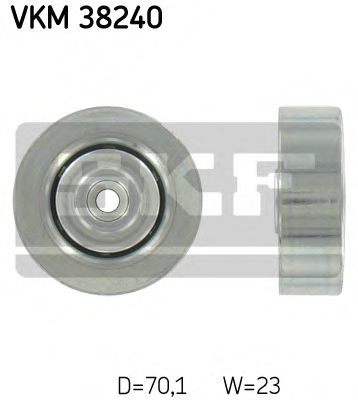РОЛИК ПРОМЕЖУТОЧНЫЙ ПОЛИКЛИНОВОГО РЕМНЯ BMW E46 1.8D-2.0D-3.0D 98 VKM38240