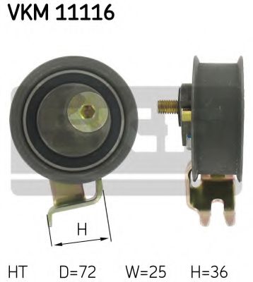 РОЛИК НАТЯЖНОЙ РЕМНЯ ГРМ VKM 11116