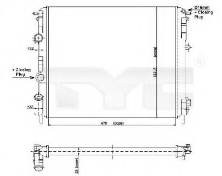 637931 / RT2269  480X414 1, 41.6 + RENAULT LOGAN 2005-09 8CLIO 98-/7700428082 728-0010