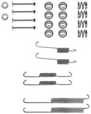КОМПЛЕКТ УСТАНОВОЧНЫЙ ТОРМОЗНЫХ КОЛОДОК PEUGEOT FERODO FBA56