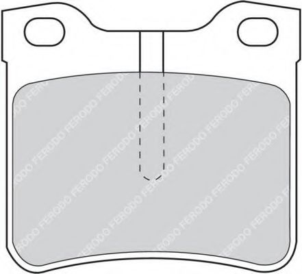 КОЛОДКИ ТОРМОЗНЫЕ ДИСКОВЫЕ MERCEDES V-CLASS FERODO FDB1044