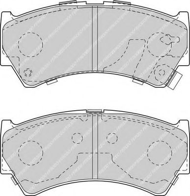 КОЛОДКИ ТОРМОЗНЫЕ ДИСКОВЫЕ SUZUKI BALENO (КОМПЛЕКТ) FDB1551