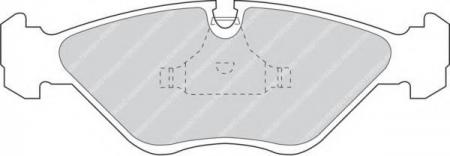 КОЛОДКИ ТОРМОЗНЫЕ ПЕРЕДНИЕ FDB670