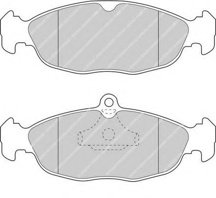 КОЛОДКИ ТОРМОЗНЫЕ ДИСКОВЫЕ OPEL FERODO FDB732