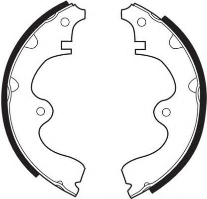 КОЛОДКИ ТОРМОЗНЫЕ БАРАБАННЫЕ ЗАД. TOYOTA (КОМПЛЕКТ) FSB224