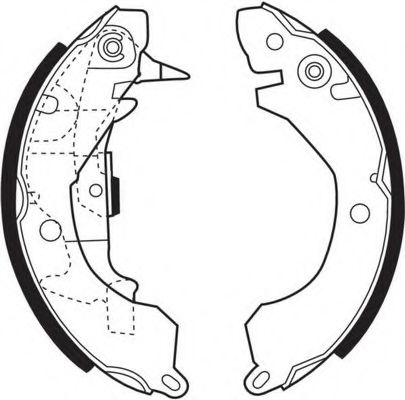 КОЛОДКИ ТОРМОЗНЫЕ БАРАБАННЫЕ ЗАД. MITSUBISHI COLT LANCER (КОМПЛЕКТ) FSB246