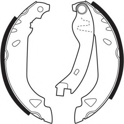 КОМПЛЕКТ КОЛОДОК БАРАБАННЫХ FSB263