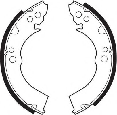КОЛОДКИ ТОРМОЗНЫЕ БАРАБАННЫЕ FSB309