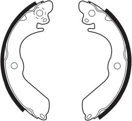 КОЛОДКИ ТОРМОЗНЫЕ БАРАБАННЫЕ MITSUBISHI 180X36.7ММ FERODO FSB403