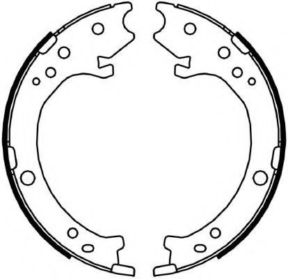 КОЛОДКИ БАРАБАННЫЕ РУЧНИКА HONDA CR-V 2.0 / 2.2CTDI 02-06 FSB4043