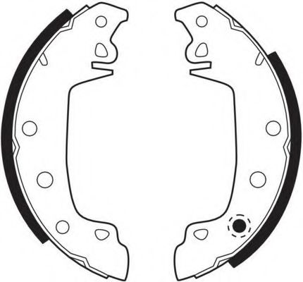 КОЛОДКИ ТОРМОЗНЫЕ БАРАБАННЫЕ FSB43