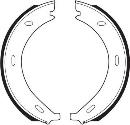 КОМПЛЕКТ КОЛОДОК БАРАБАННЫХ FSB536