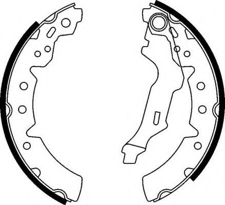 КОМПЛЕКТ КОЛОДОК БАРАБАННЫХ FSB591