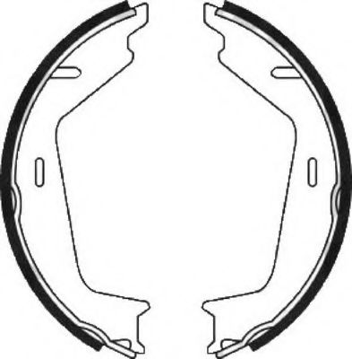КОЛОДКИ ТОРМОЗНЫЕ БАРАБАННЫЕ /КОМПЛЕКТ 4 ШТ/ VOLVO FSB645