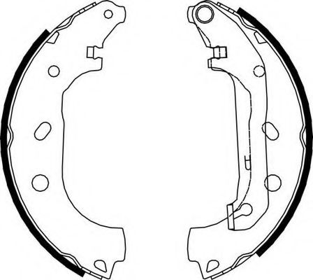 КОЛОДКИ ТОРМОЗНЫЕ БАРАБАННЫЕ FORD TOURNEO, TRANSIT 228.6X58ММ FERODO FSB648