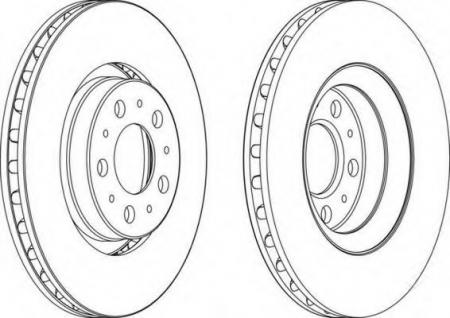 ДИСК ТОРМОЗНОЙ DDF1078