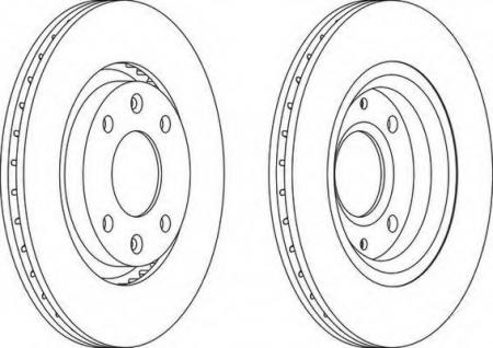 КОМПЛЕКТ ТОРМОЗНЫХ ДИСКОВ 2ШТ. (ЦЕНА ЗА КОМПЛЕКТ) DDF1140