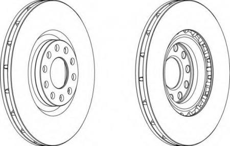 ДИСК ТОРМОЗНОЙ AUDI A6 4B DDF1166