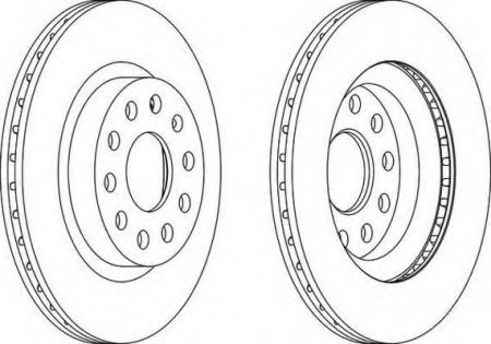 ���� ��������� 280X22 VOLKSWAGEN FERODO DDF1223
